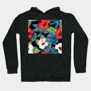 Hibiscus Flowers Pattern 22 Hoodie